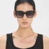 Acetate sunglasses in black