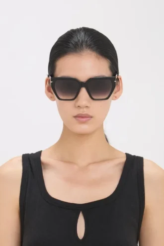 Acetate sunglasses in black