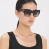 Acetate sunglasses in black