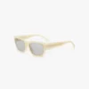 Acetate sunglasses in ivory marble