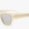 Acetate sunglasses in ivory marble