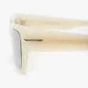Acetate sunglasses in ivory marble