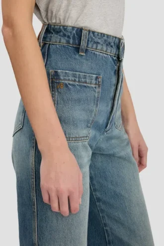 Alina jean in worn blue wash