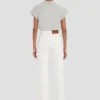 Alina stretch jean in washed white