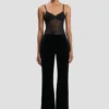 Alina trouser in midnight velvet