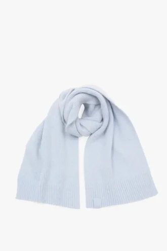 Alpaca scarf in glacial blue