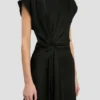 Aria midi dress in black