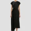 Aria midi dress in black