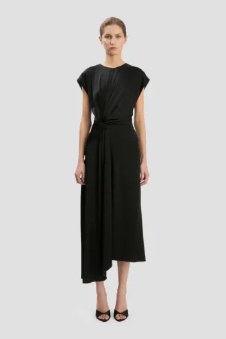 Aria midi dress in black