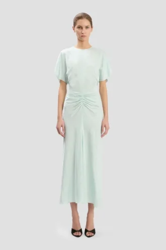 Bela midi dress in aquamarine