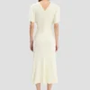 Bela midi dress in bright ivory
