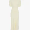 Bela midi dress in bright ivory