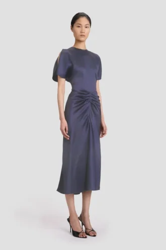 Bela midi dress in eclipse