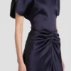 Bela midi dress in midnight