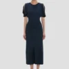 Bela midi dress in navy