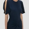 Bela midi dress in navy