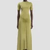 Blaire midi dress in greenfinch