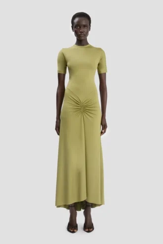 Blaire midi dress in greenfinch