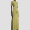 Blaire midi dress in greenfinch