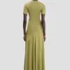 Blaire midi dress in greenfinch