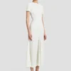 Blaire midi dress in ivory