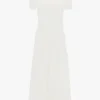 Blaire midi dress in ivory