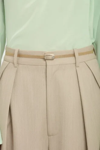 Brass micro dorian belt in light gold