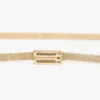 Brass micro dorian belt in light gold