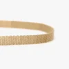 Brass micro dorian belt in light gold