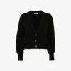 Cable pocket cardigan in black