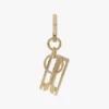 Charm keyring in gold