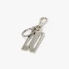 Charm keyring in silver