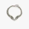 Crystal choker in silver