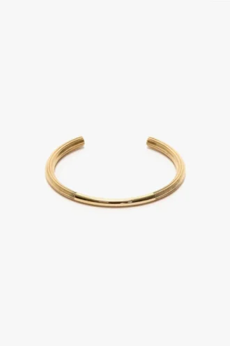 Cufflink bracelet in light gold