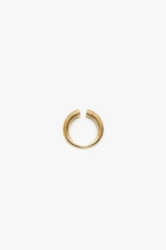 Cufflink ring in light gold
