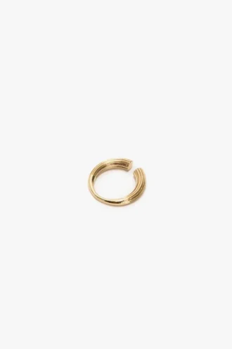 Cufflink ring in light gold