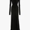 Cut-out gown in black