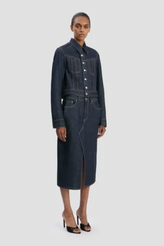 Denim jacket in light rinse