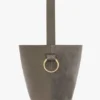 Dia bucket bag in pebble grey leather