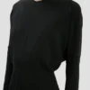 Dolman midi dress in black
