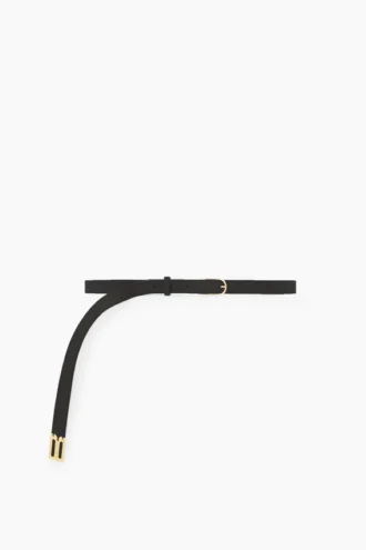 Dorian b finite belt in black soft leather