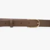 Dorian b finite belt in dove grey soft leather