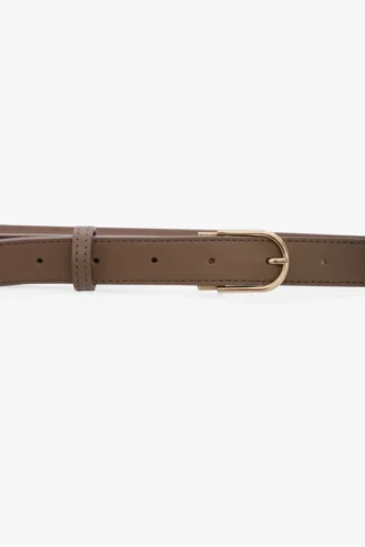 Dorian b finite belt in dove grey soft leather