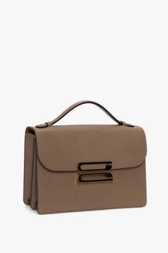 Dorian bag in dove grey leather