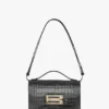Dorian bag in embossed black leather