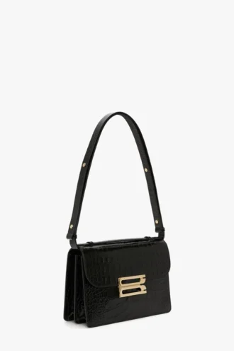 Dorian bag in embossed black leather