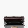 Dorian bag in embossed dark brown leather