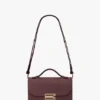 Dorian bag small in burgundy leather