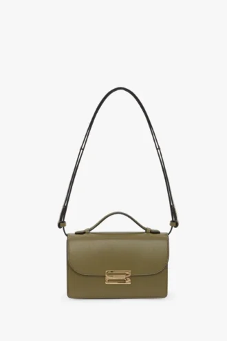 Dorian bag small in cactus green leather