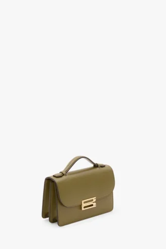 Dorian bag small in cactus green leather